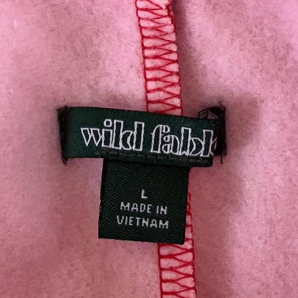 Wild Fable Women's High Rise Fleece Sweatpants - Red Swirl. Size L - Picture 4 of 5